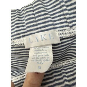 Lake Lounge Pants Blue and‎ White Stripes Pockets sz XL Tall Soft Cotton